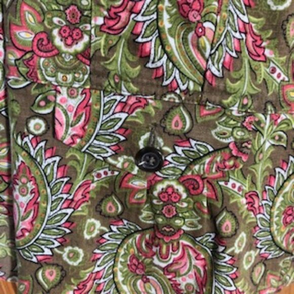 NWOT Charter Club Plus Floral Shacket Jacket Top Pockets Cotton Denim Weight 2X - Picture 3 of 9